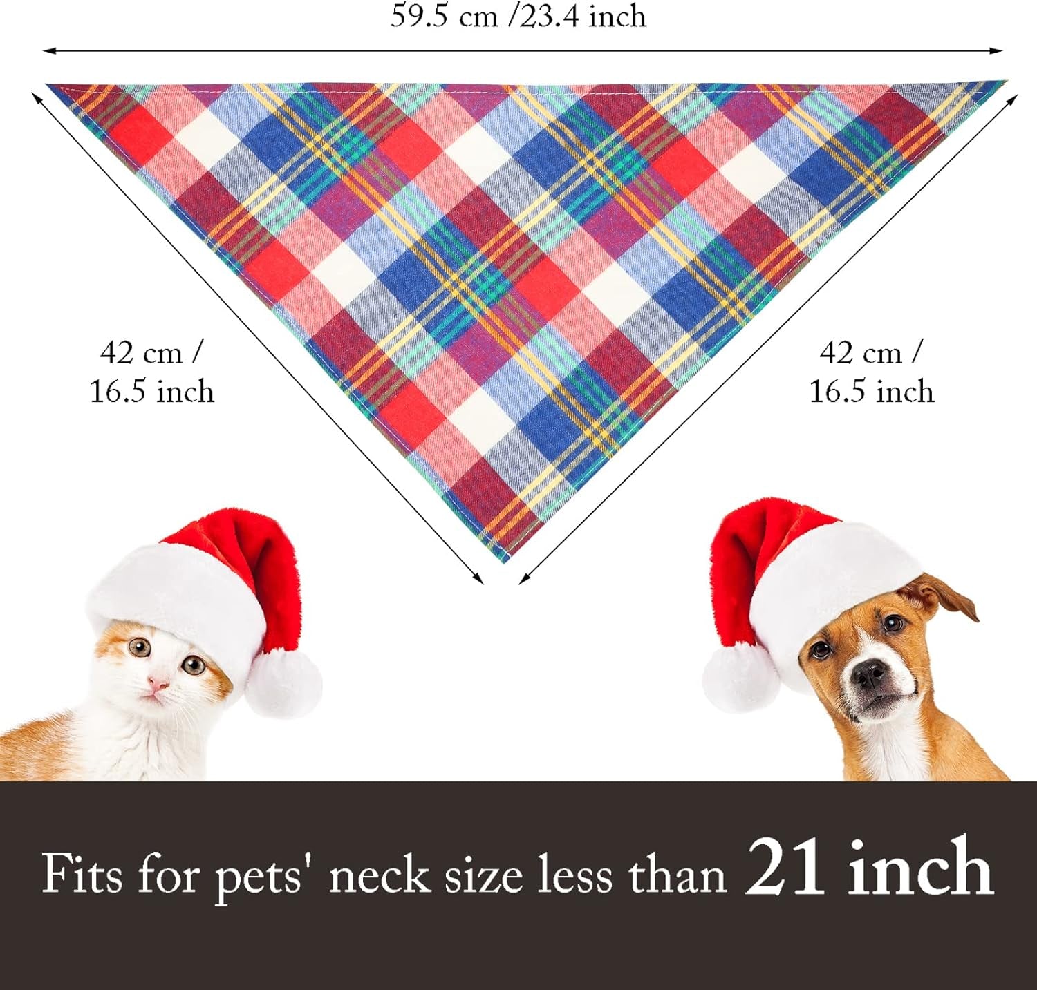 12 Piece Dog Bandanas Plaid Dog Scarf Pet Triangle Bibs Adjustable Accessories Bulk Kerchief Buffalo Plaid Bandanas Decor for Small or Medium Pet(Lattice Graphic)