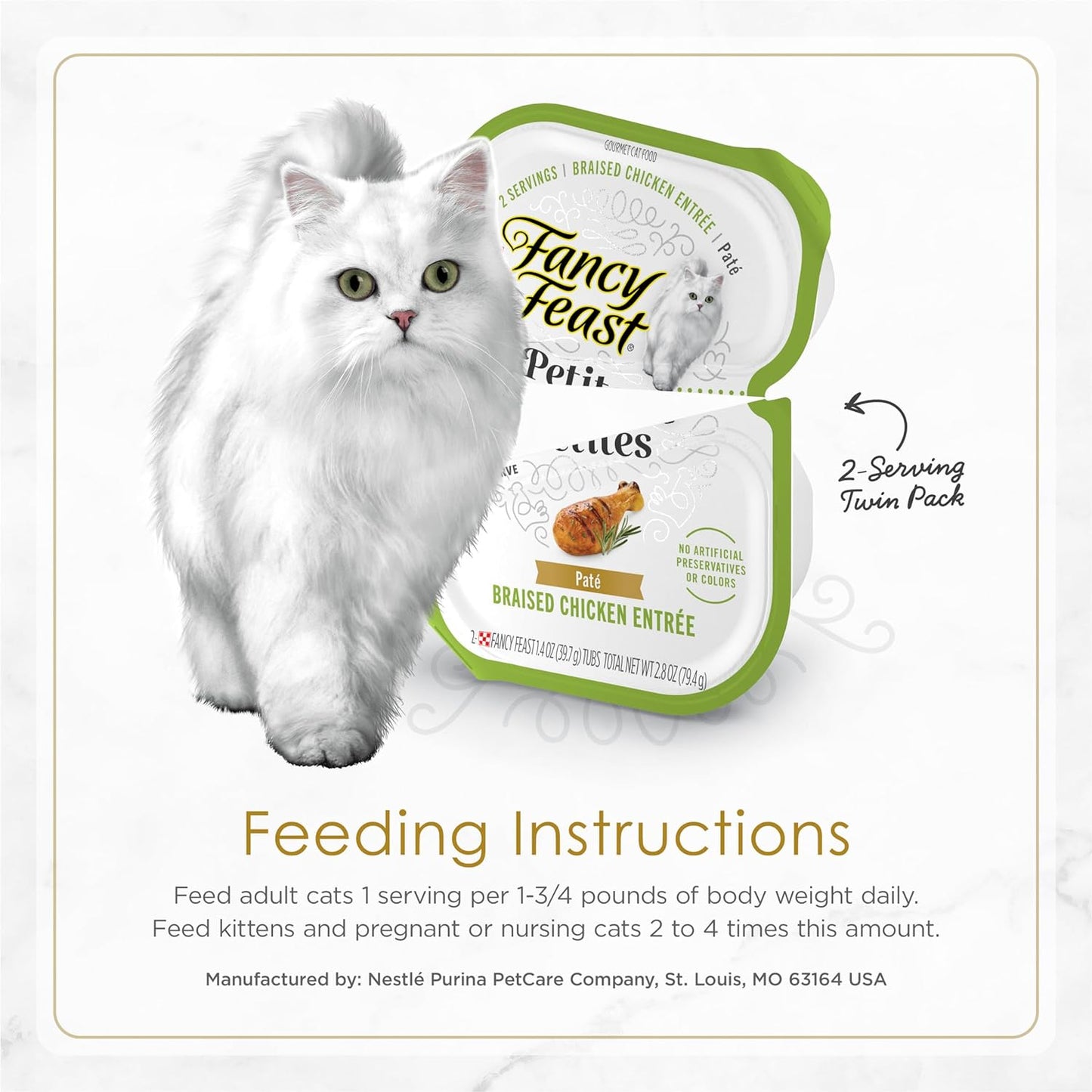 Purina  Gourmet Wet Cat Food Variety Pack, Petites Pate Collection, Break-Apart Tubs, 24 Servings - (Pack of 12) 2.8 Oz. Tubs