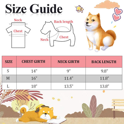 9 Pieces Printed Pet Shirts Dog T-Shirts Summer Pet T Shirt Cute Dog T Shirts Soft Breathable Dog Sweatshirt for Small Medium Dogs Puppy Cats (Medium)