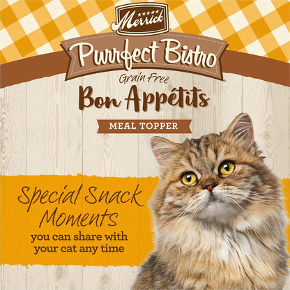 Purrfect Bistro Bon Appetits Grain Free Wet Cat Food Chicken Recipe Morsels in Gravy - (Pack of 24) 3 Oz. Pouches