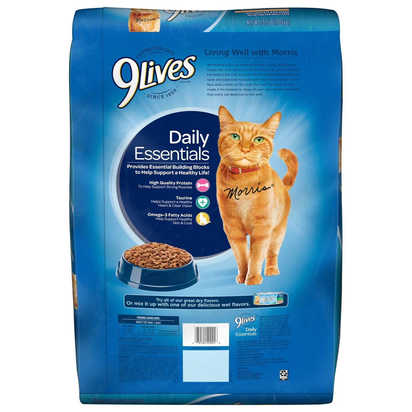 Daily Essentials Dry Cat Food, 15.5 Lb. Bag